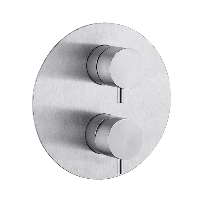 Cisal Xion Смеситель для ванны/душа, встраиваемый, внешняя и внутренняя части в комплекте, цвет: нержавеющая сталь