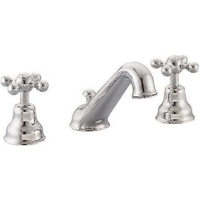 CISAL Arcana Ceramic Смеситель для раковины на 3 отверстия с донным клапаном, цвет: золото 