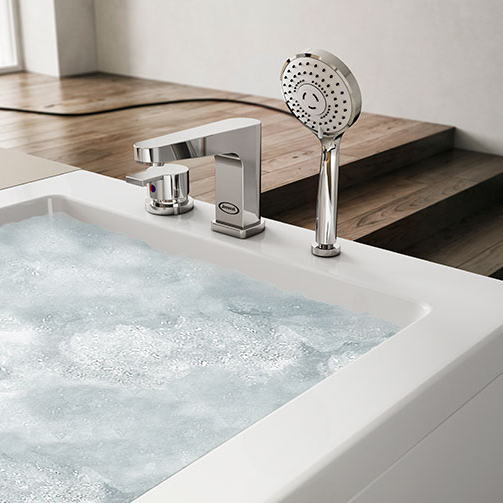 JACUZZI ENERGY Ванна с г/м 180x80x57см, без панели , смеситель, кит (форсунки, водозаборник,слив), SX, цвет белый