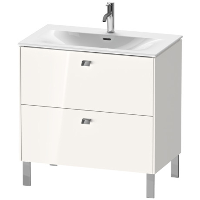 Duravit Brioso База напольная 82x47.9x68.5см с раковиной, 2 ящика, цвет: глянцевый белый