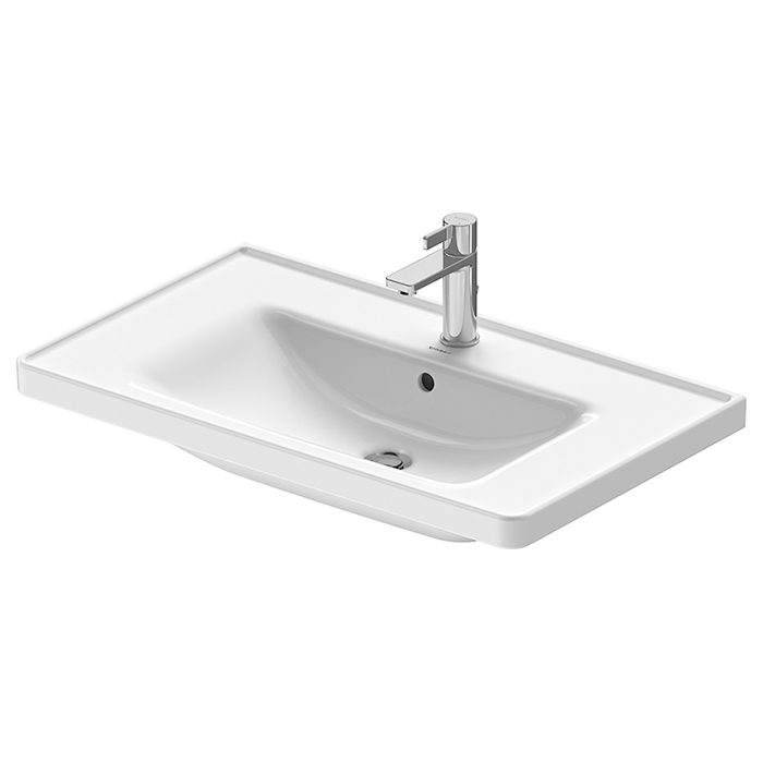 Duravit D-Neo Раковина 80х48см., накладная, с переливом,1 отв., цвет: белый