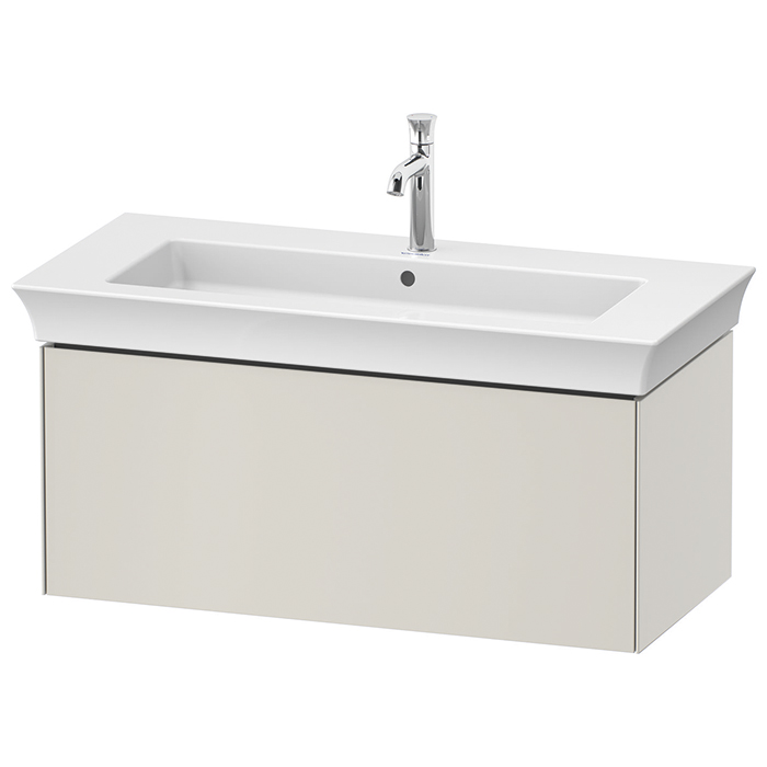 Duravit White Tulip Тумбочка подвесная 98.4x45.8х41см., раковина, 1 выдвижной ящик, цвет: Nordic White Satin matt