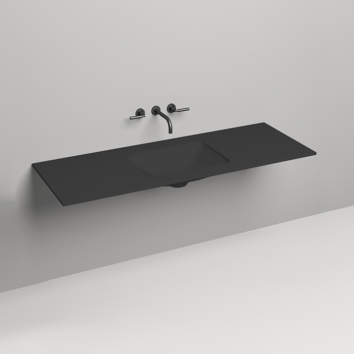 Salini Столешница 150х50х1.5 cм, из материалов S-Stone, цвет: RAL 9011