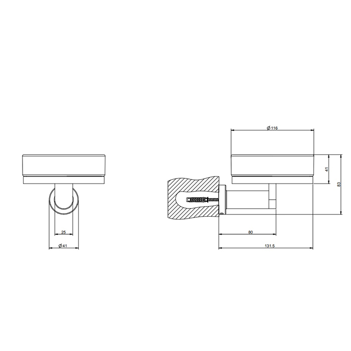 Gessi Emporio accessories Мыльница, подвесная, сатинированное стекло, цвет: Finox Brushed Nickel