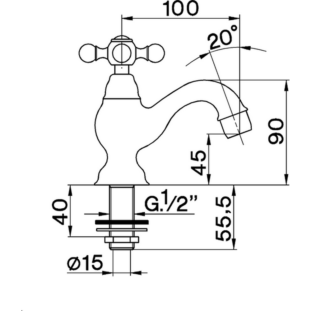 CISAL Arcana Ceramic Кран, цвет: хром