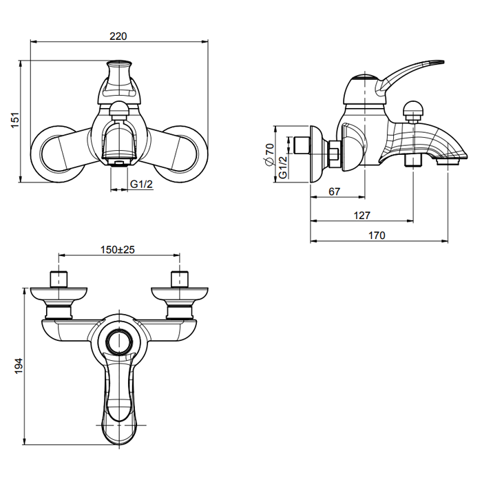 Carlo Frattini Lamp Смеситель для ванны, цвет: бронза