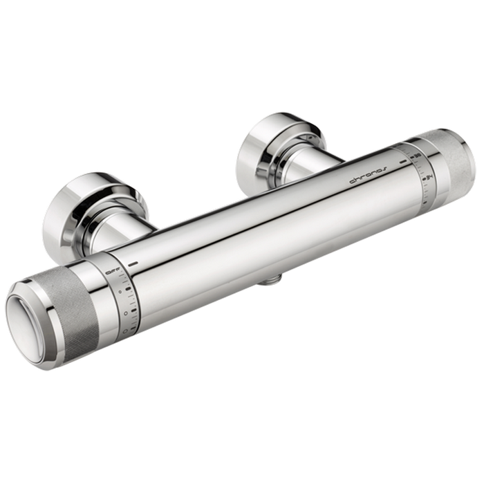 HUBER Chronos Смеситель термостатический настенный для душа, цвет: хром