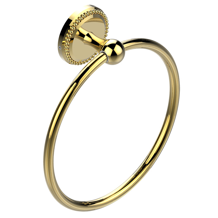 THG Amour De Trianon Полотенцедержатель-кольцо 18см., подвесной, цвет: полированное золото