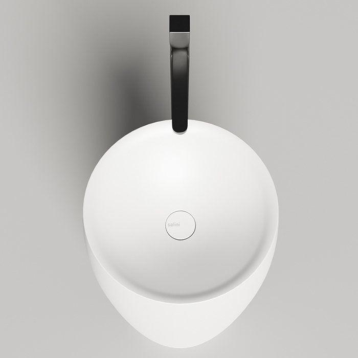 Salini Alda Раковина отдельностоящая 47х47х90см., без отв., S-Stone, цвет: белый матовый