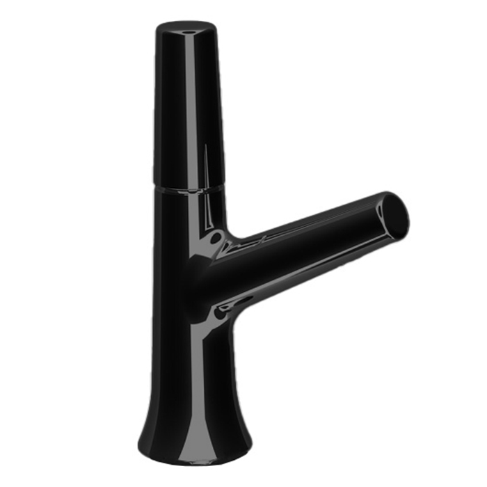 Cisal Vita Смеситель для раковины, 1 отв., с донным клапаном, цвет: черный матовый