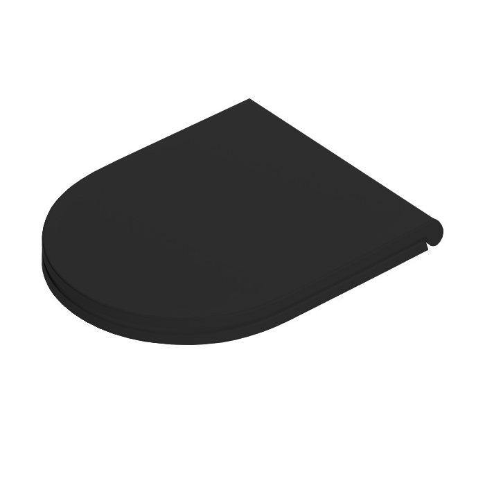 Artceram FILE 2.0 Крышка с сиденьем Flat для унитаза, механизм soft-close, цвет: черный