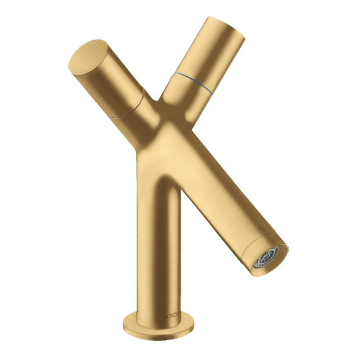 Axor Starck Cмеситель для раковины 80, на 1 отв., с донным клапаном, цвет: шлифованное золото