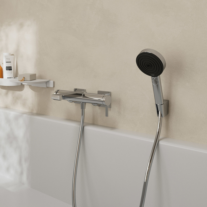 Hansgrohe Tecturis E Смеситель для ванны, настенный, цвет: хром