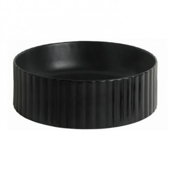 Artceram Millerighe Раковина 44.5х14.5 см, без отв., накладная, без перелива, цвет: черный матовый    