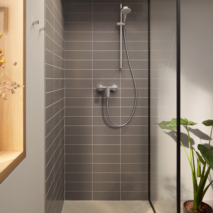 Hansgrohe Rebris E Смеситель для душа, настенный, цвет: хром