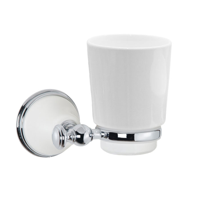 TW Harmony 109 Стакан подвесной, керамический (белый), цвет: белый/хром