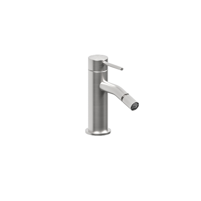 Bossini Nobu Смеситель для биде, без донного клапана, c гибкой подводкой из нерж стали., цвет: нержавеющая сталь