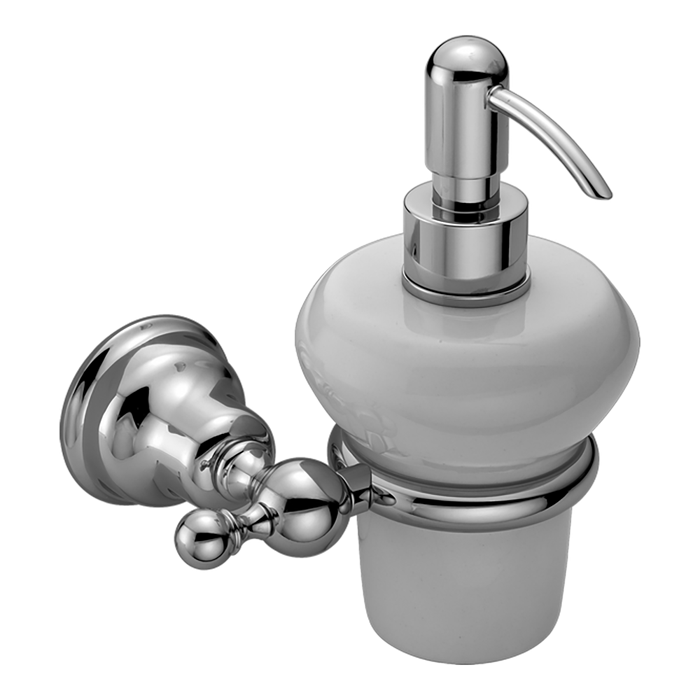 CISAL Arcana Дозатор подвесной керамический, цвет: белый/хром