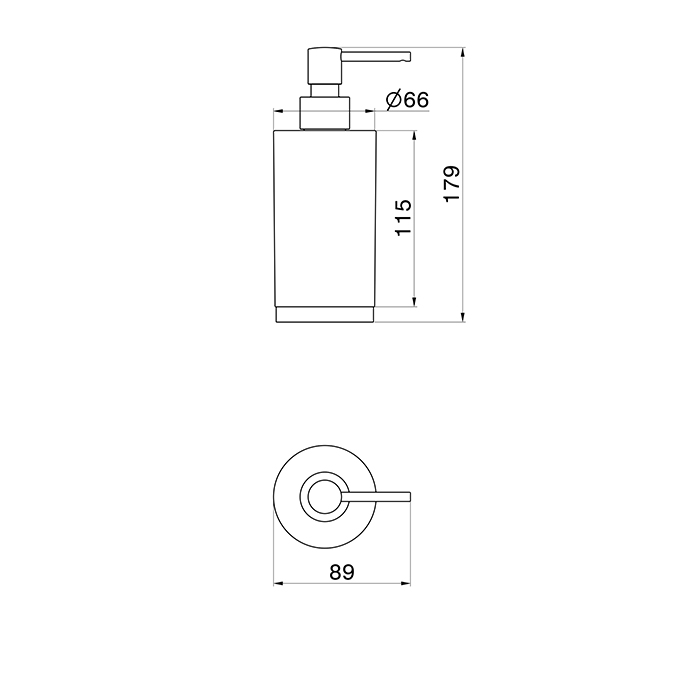 Newform Дозатор, настольный, цвет: белый/PVD Br. Gold