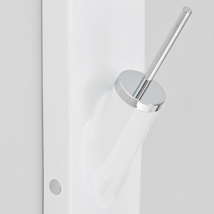Artceram Sotto Up Туалетный ёршик, подвесной, цвет: белый/хром 