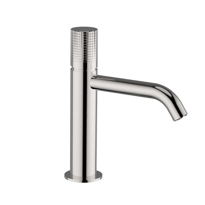 Cisal X32 Смеситель для раковины, на 1отв.,  излив 13см., цвет: Brushed Stainless Steel