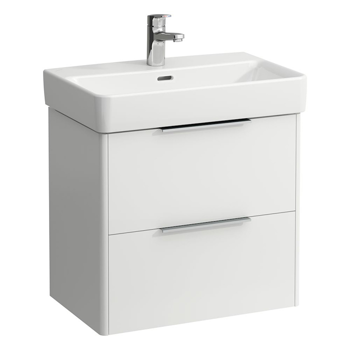 Laufen Base Тумба подвесная 57х36х53см., с раковиной, с 1 отв., цвет: белый матовый 