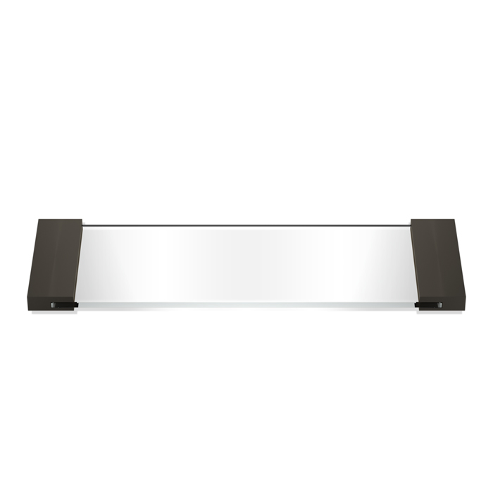 Decor Walther Classic Tab 34 Лоток универсальный 34x12см, прозрачное стекло, настольный, цвет: темная бронза
