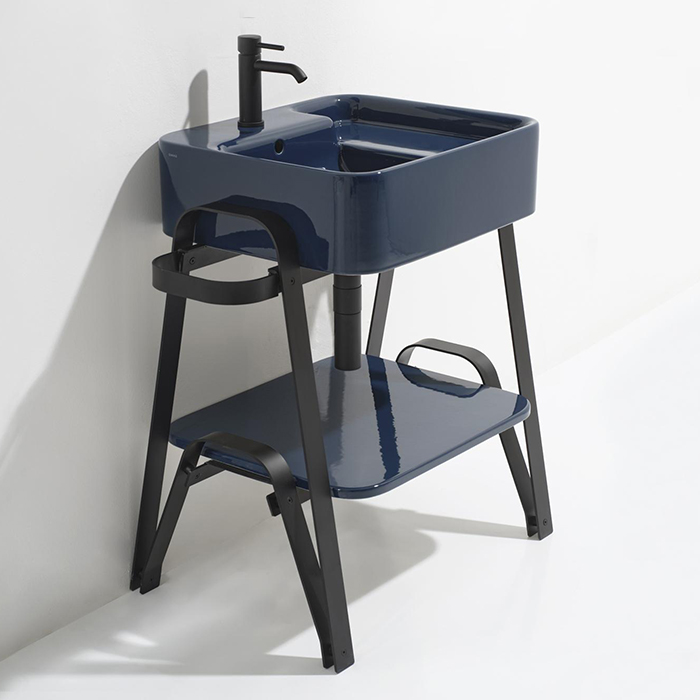 Simas Hop Раковина чаша подвесная 60x50xh18 см, без отв. для смесителя, цвет: capri