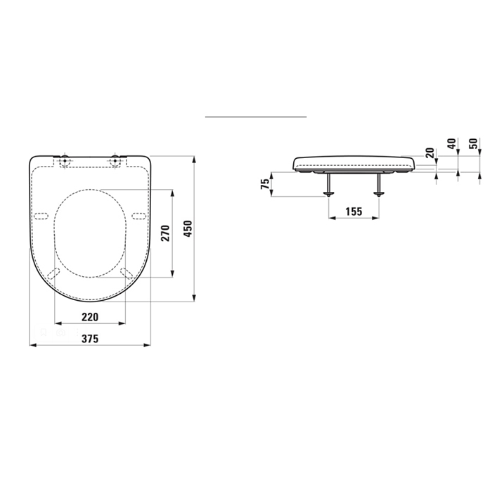 Laufen Pro Сиденье Universal, цвет: белый