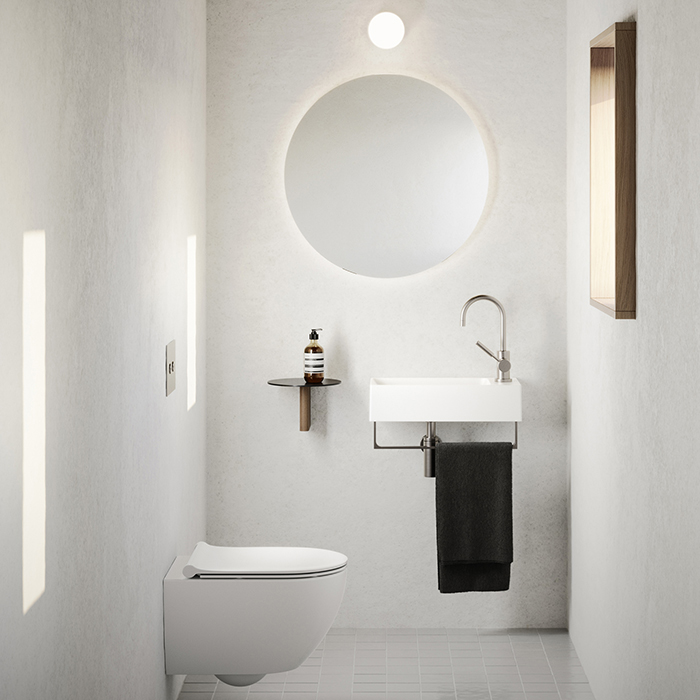 Catalano Premium Раковина 50x25см, с 1 отв., цвет: белый глянцевый