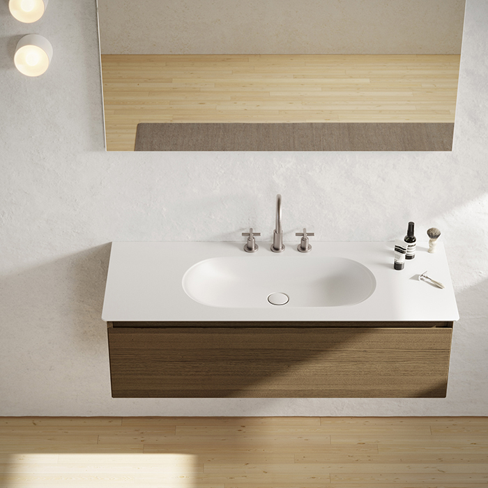 Catalano Sfera Раковина консоль 125x50см, без отв., цвет: белый матовый