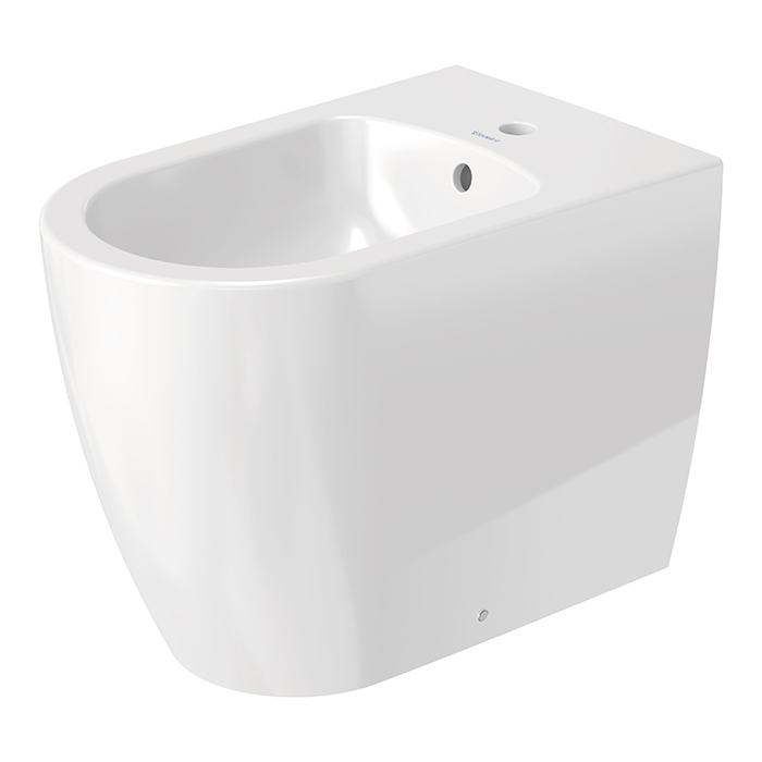 Duravit Me by Starck Биде напольное приставное 37х60 см, с 1 отв. под смеситель, с креплением, цвет: белый