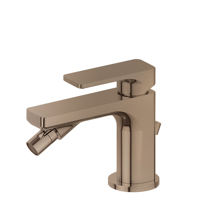 Newform B-Easy Смеситель для биде, 1 отв., с донным клапаном, цвет: gold satin