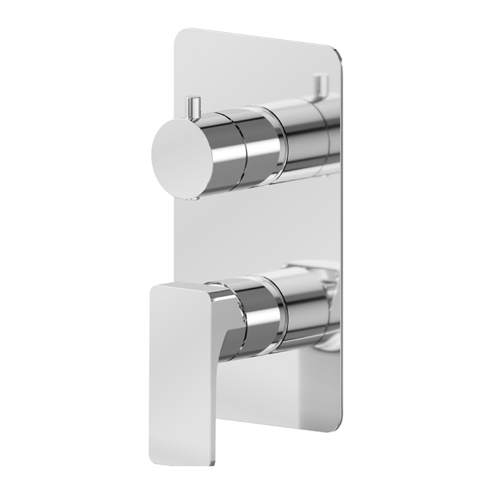 Newform B-Easy Смеситель для душа, встраиваемый, 2 потока, внешняя часть, цвет: diverter хром642008