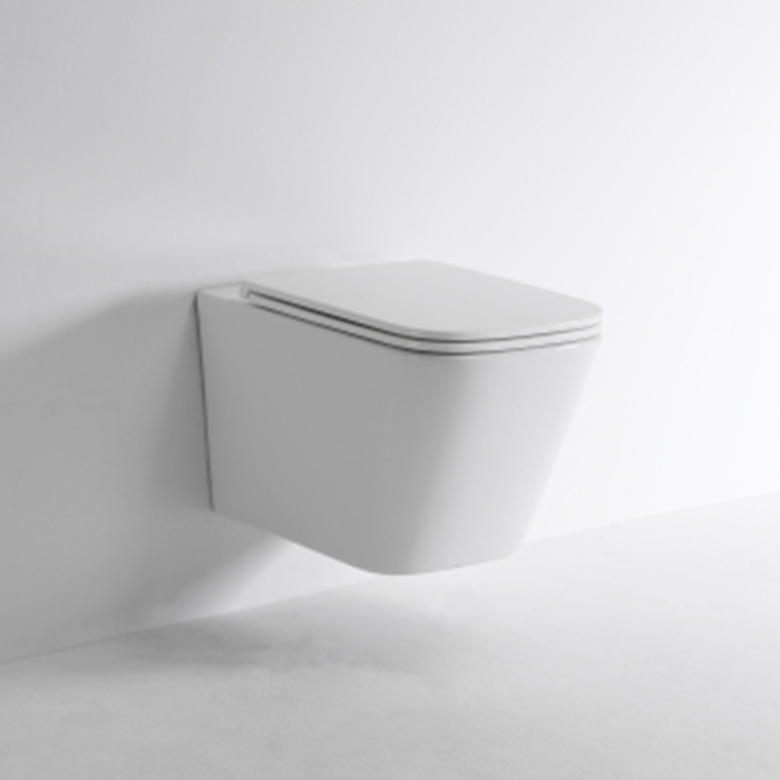 TECEspring S Комплект: Унитаз подвесной Regular, безободковый, смыв Torando flush, сиденье Slim с микролифтом и быстрым снятием, цвет: белый