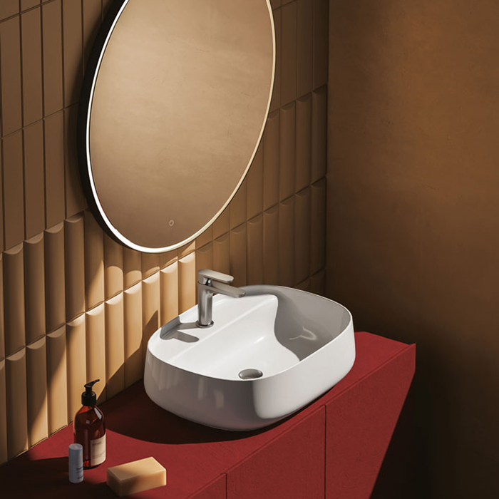 Artceram Whisky 60 Раковина накладная 60х45см., с 1 отв., покрытие saniglaze, цвет: белый