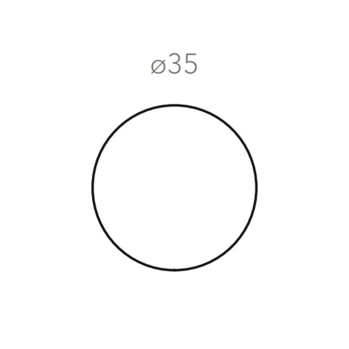 ADJ Круглый плейсмат, D35 см., цвет: серый/черный