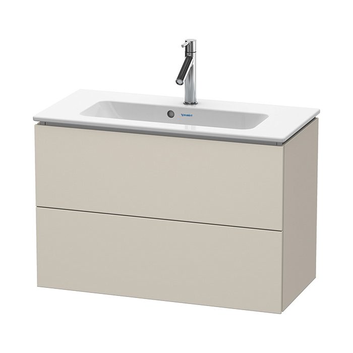 Duravit L-Cube База с раковиной 82x39.1х55см., 2 выдв.ящика, подвесная, цвет: taupe