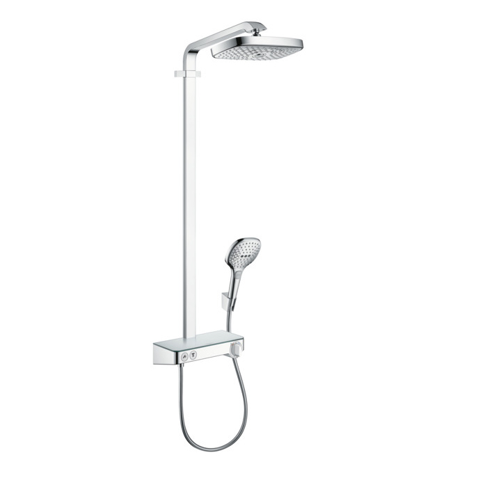 Hansgrohe Raindance Select E 300 Showerpipe Душевая система, с верхним душем 30х19см., ручным дешем, и термостатическим смесителем, цвет: хром