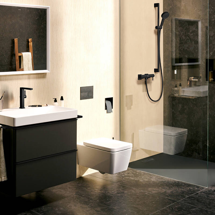 Hansgrohe Pulsify Ручной душ 10.5см., 3jet, Relaxation, EcoSmart, цвет: черный матовый