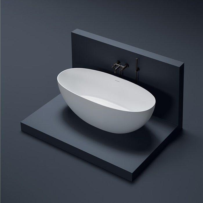 Gruppo Treesse Vera Ванна 150х72х55см., отдельностоящая, из искусственного камня, цвет: белый матовый