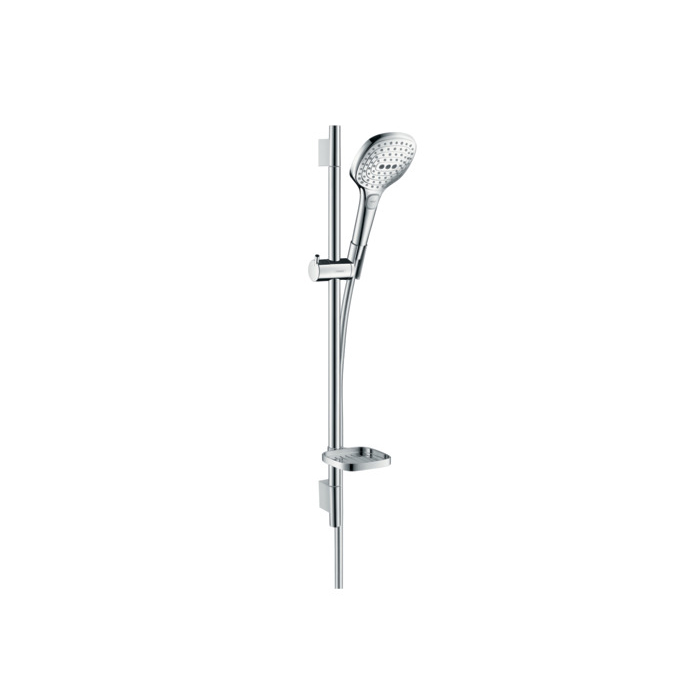 Hansgrohe Raindance Select E Душевой набор: штанга 65см., ручной душ 120, 3jet (Rain, RainAir, WhirlAir), EcoSmart, мыльница, шланг, цвет: хром