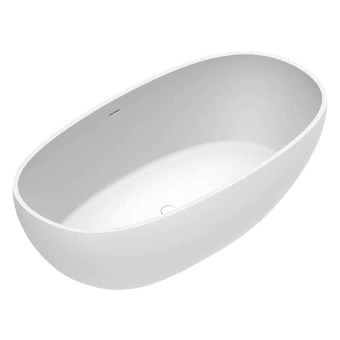 Catalano Solid Ванна отдельностоящая 176х91хh52см, с переливом, сифон в комплекте, цвет: белый матовый