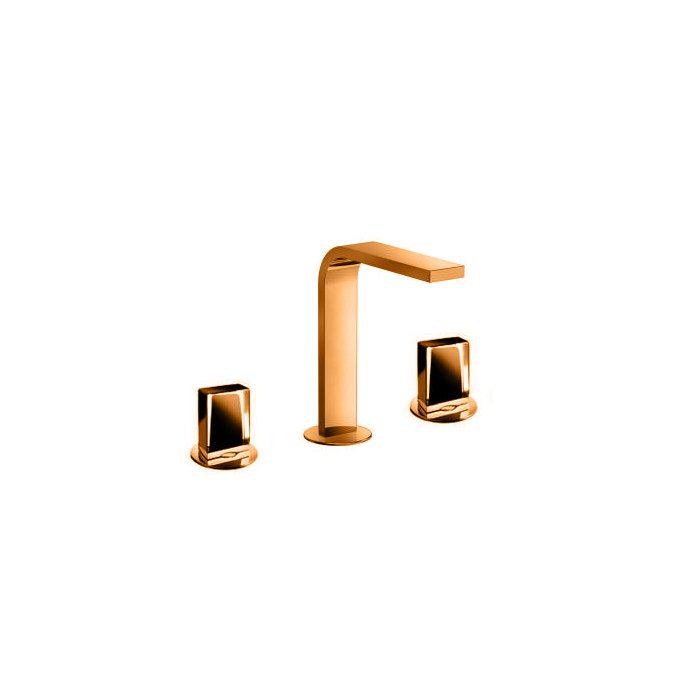 Fantini Venezia In Смеситель для раковины, 3 отв., излив: 150 мм, цвет: Matt Copper PVD
