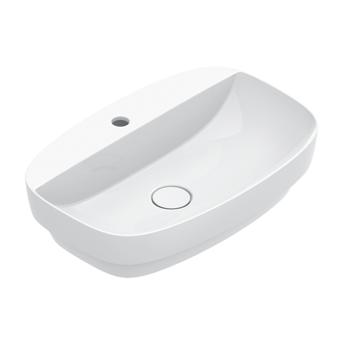 Catalano Alvea Раковина 60х40см., настольная или полувстраиваемая, с 1 отв., цвет: белый глянцевый