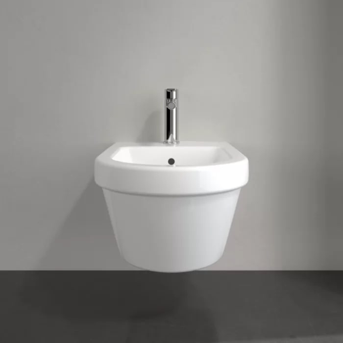 Villeroy&Boch Architectura Биде подвесное 37х53х26.5см., 1 отв., цвет: альпийский белый