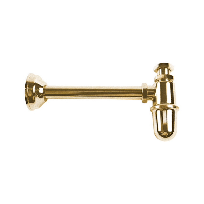 Kerasan Waldorf/Retro Сифон для раковины Classic, цвет: золото