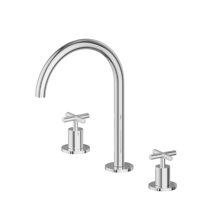 Newform Blink Смеситель для раковины, 3 отв., средний, цвет: хром