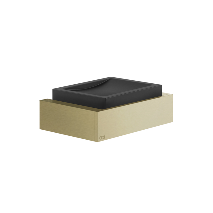 Gessi Inverso  Accessories Мыльница настенная черная, цвет: Brass Brushed PVD