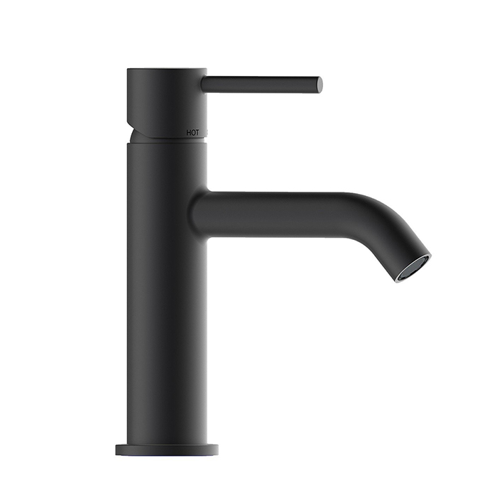Bossini Teo M Смеситель для раковины, 1 отв., с донным клапаном, цвет: черный матовый